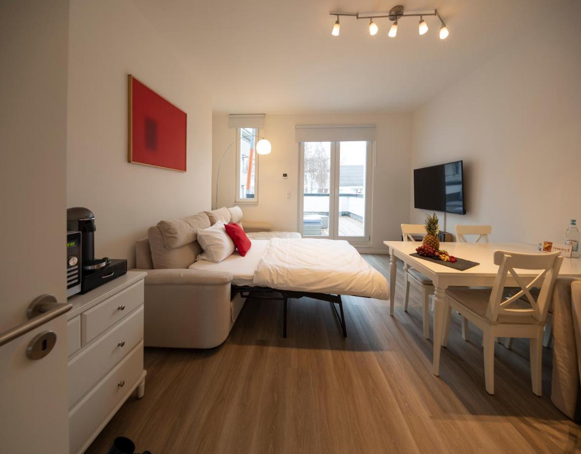 Jaybnb - Apartment Direkt Am Hafen Mit Terrasse Und Uhd Tv Dortmund Bagian luar foto